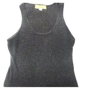 Black Knit Tank Top